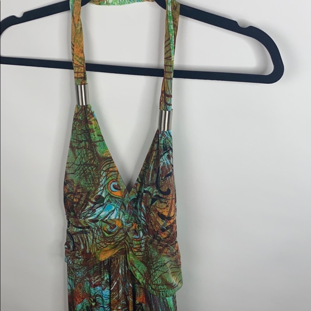 Colorful Halter Dress - Picture 2 of 4